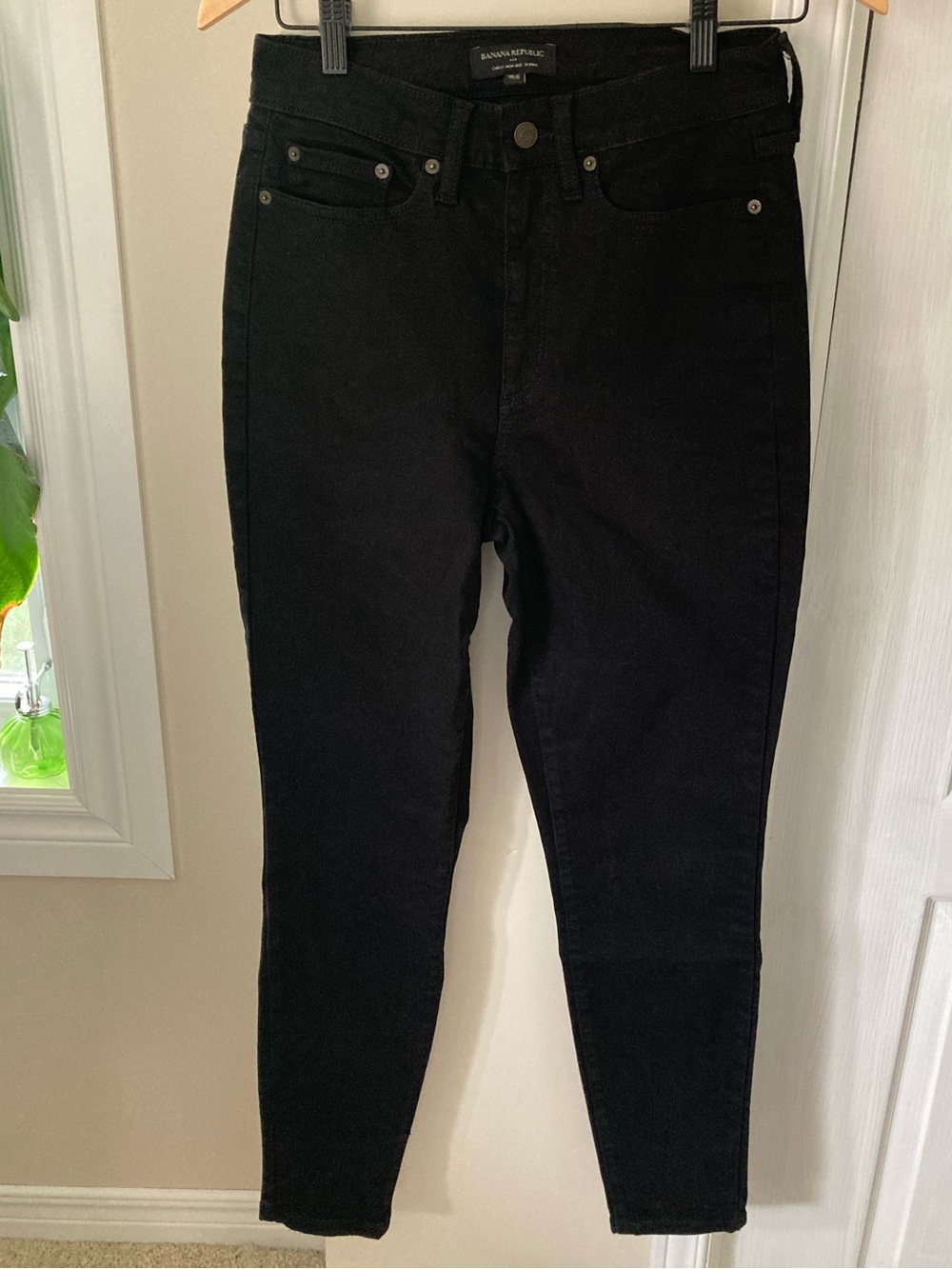 Banana Republic Black High-Rise Skinny Jeans